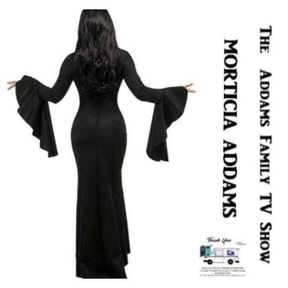 Morticia Addams Womens Costume Deluxe Costume Medium  🆕SHIPS FAST😮‍💨⚡🚚 - Picture 4 of 15